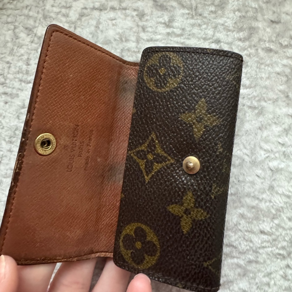 Louis Vuitton Brown and Gold Monogram Key Case